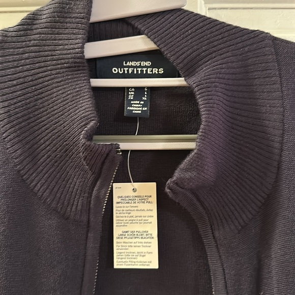 Lands end navy cardigan - new with tags - Picture 2 of 3